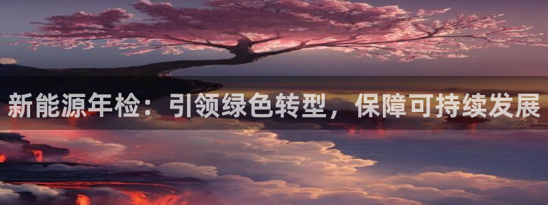 新宝gg游戏登录：新能源年检：引领绿色转