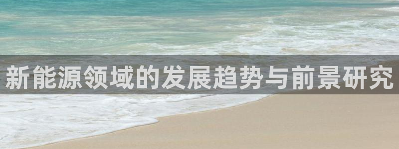 新宝Gg测速地址：新能源领域的发展趋势与