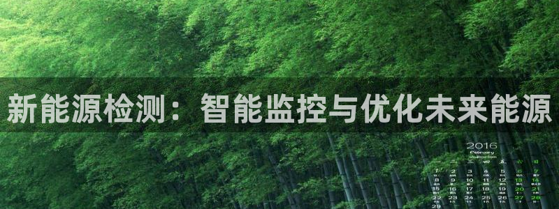 新宝gg好吗：新能源检测：智能监控与优化