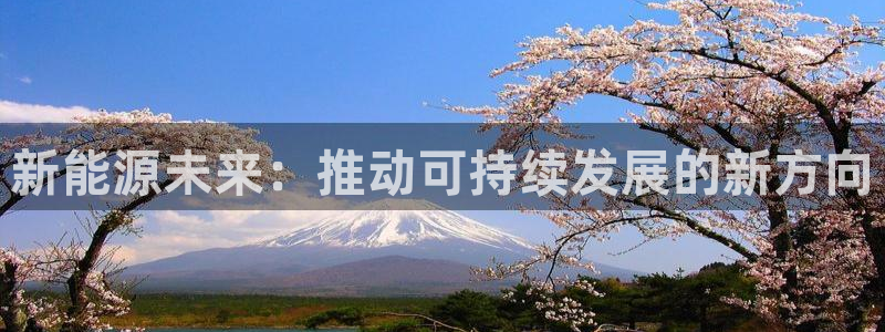 新宝gg信息：新能源未来：推动可持续发展